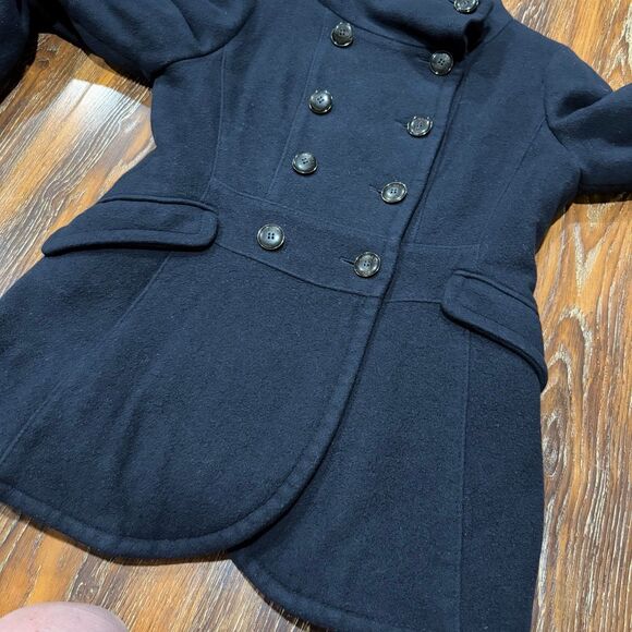 Armani Size 6 Women's Wool Coat Made in Italy SZ 42 Collezioni S - Picture 2 of 10